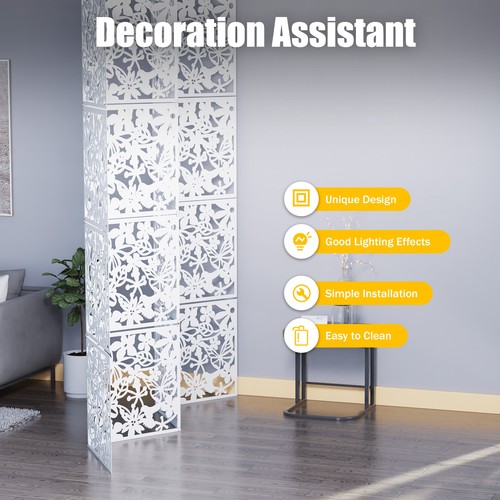 12pcs white hanging room - white,